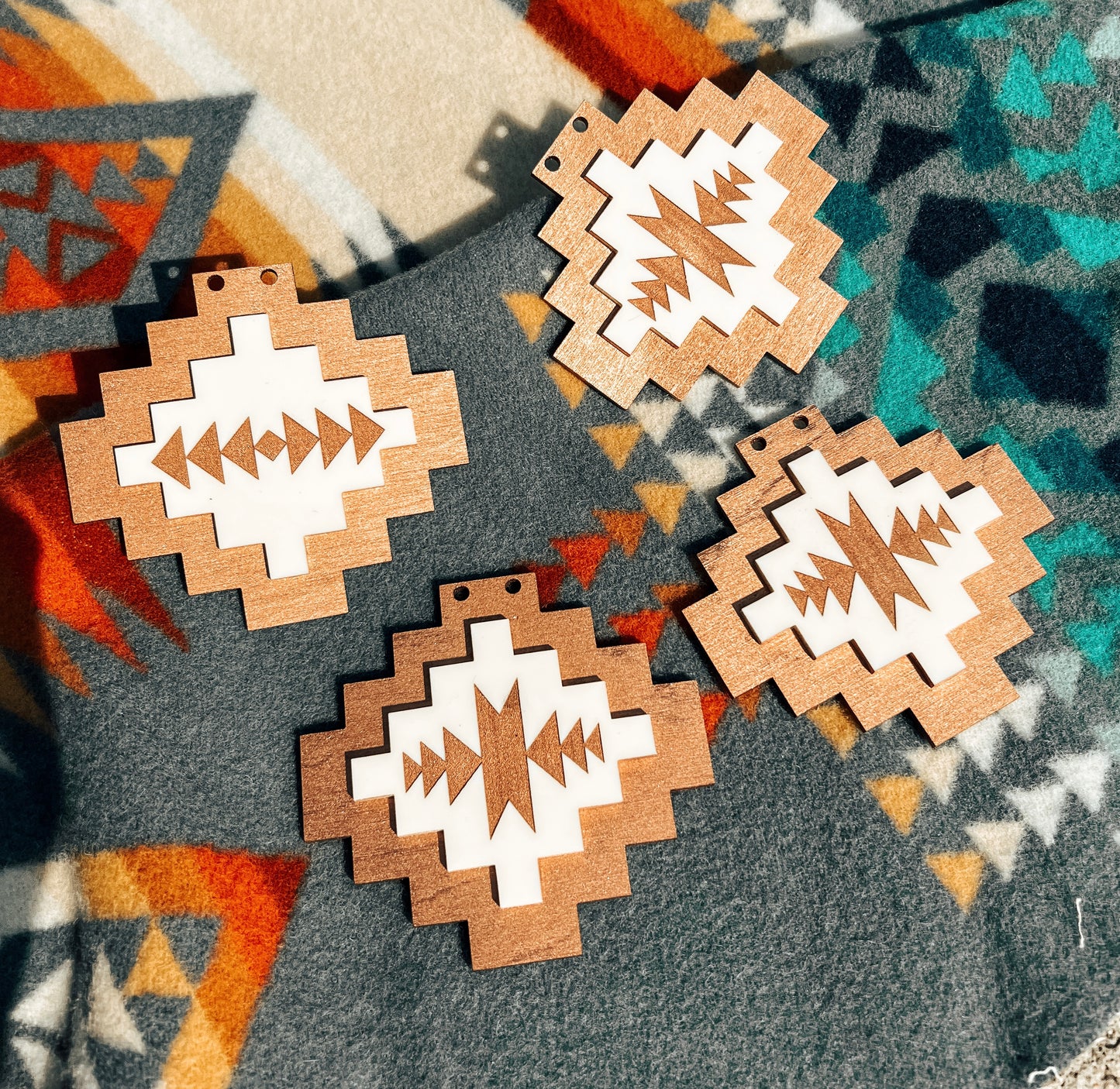 Snowy Southwestern Ornament Set