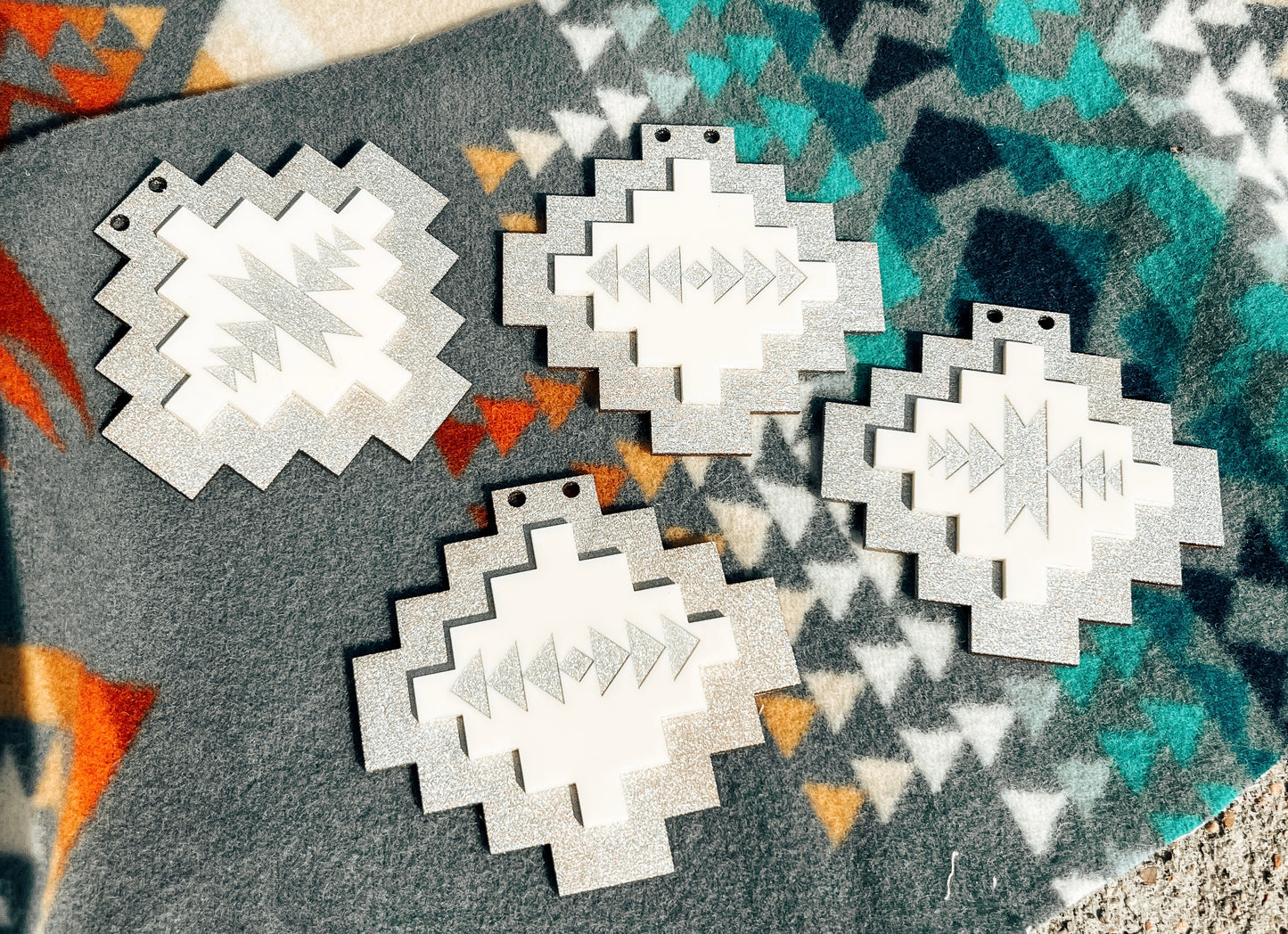 Snowy Southwestern Ornament Set