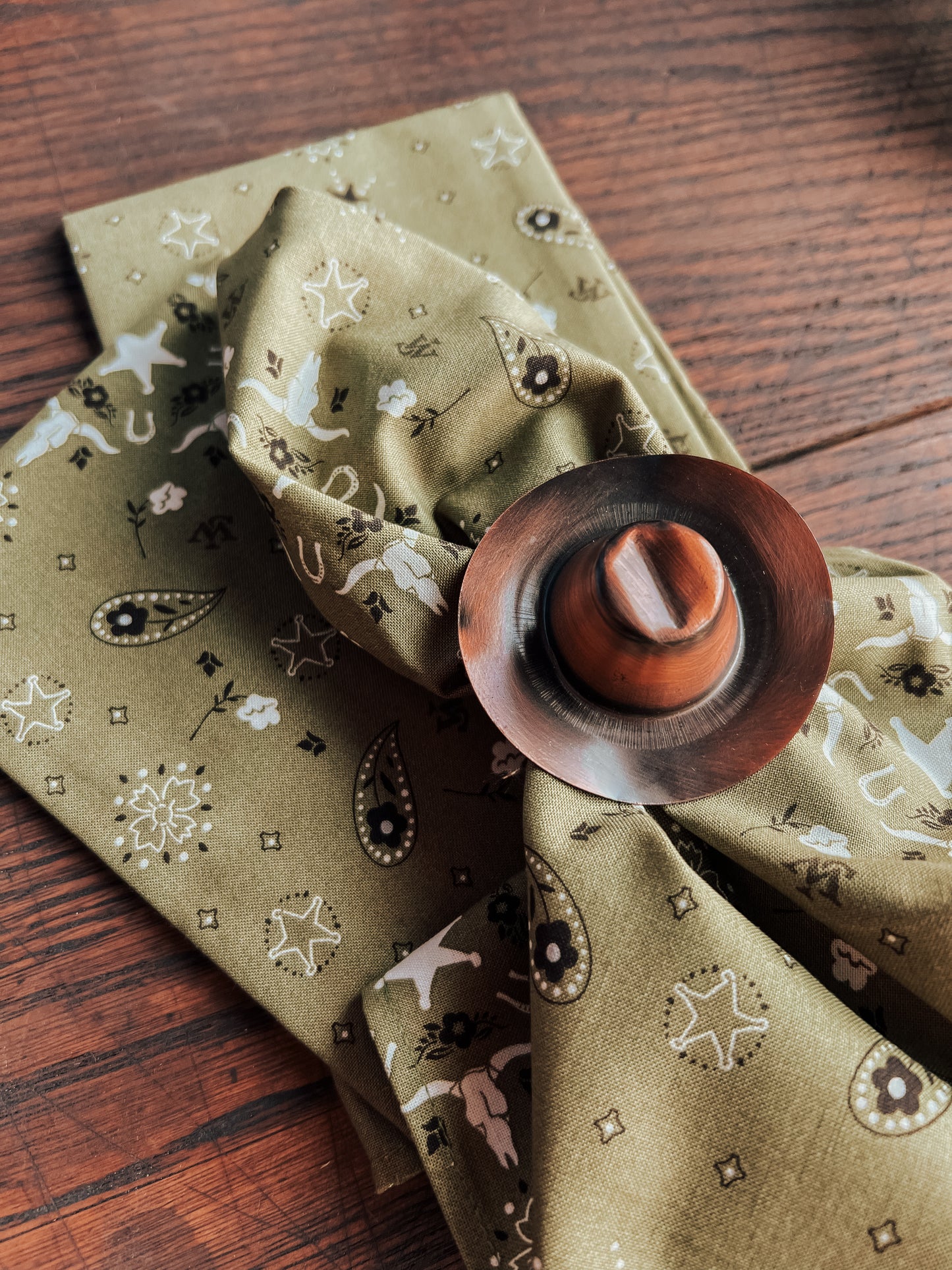 Cowboy Hat Napkin Ring Set