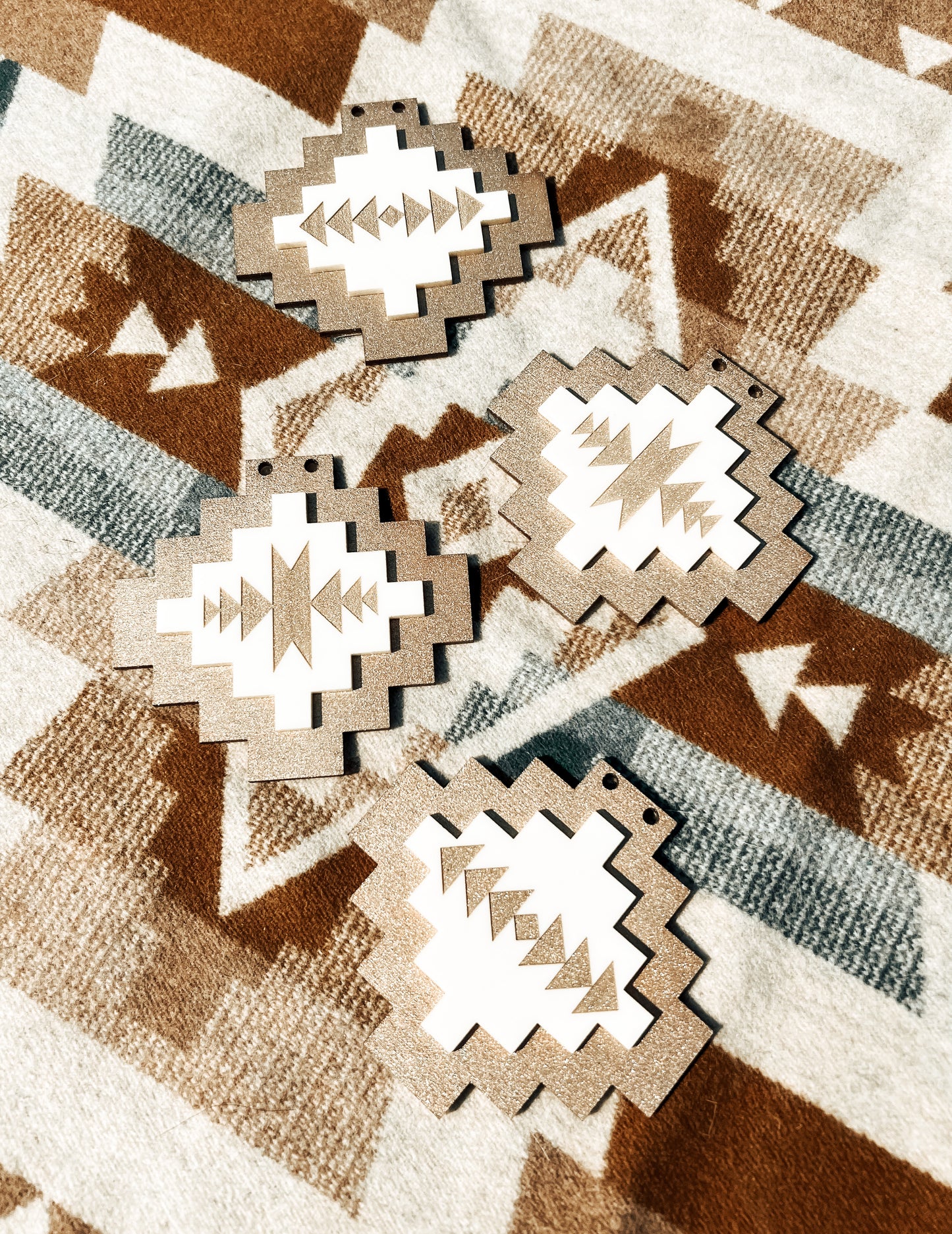 Snowy Southwestern Ornament Set