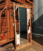 Tricolor Cowhide Mirror