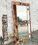 Custom Cowhide Mirror