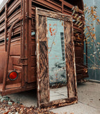 Brindle Cowhide Mirror