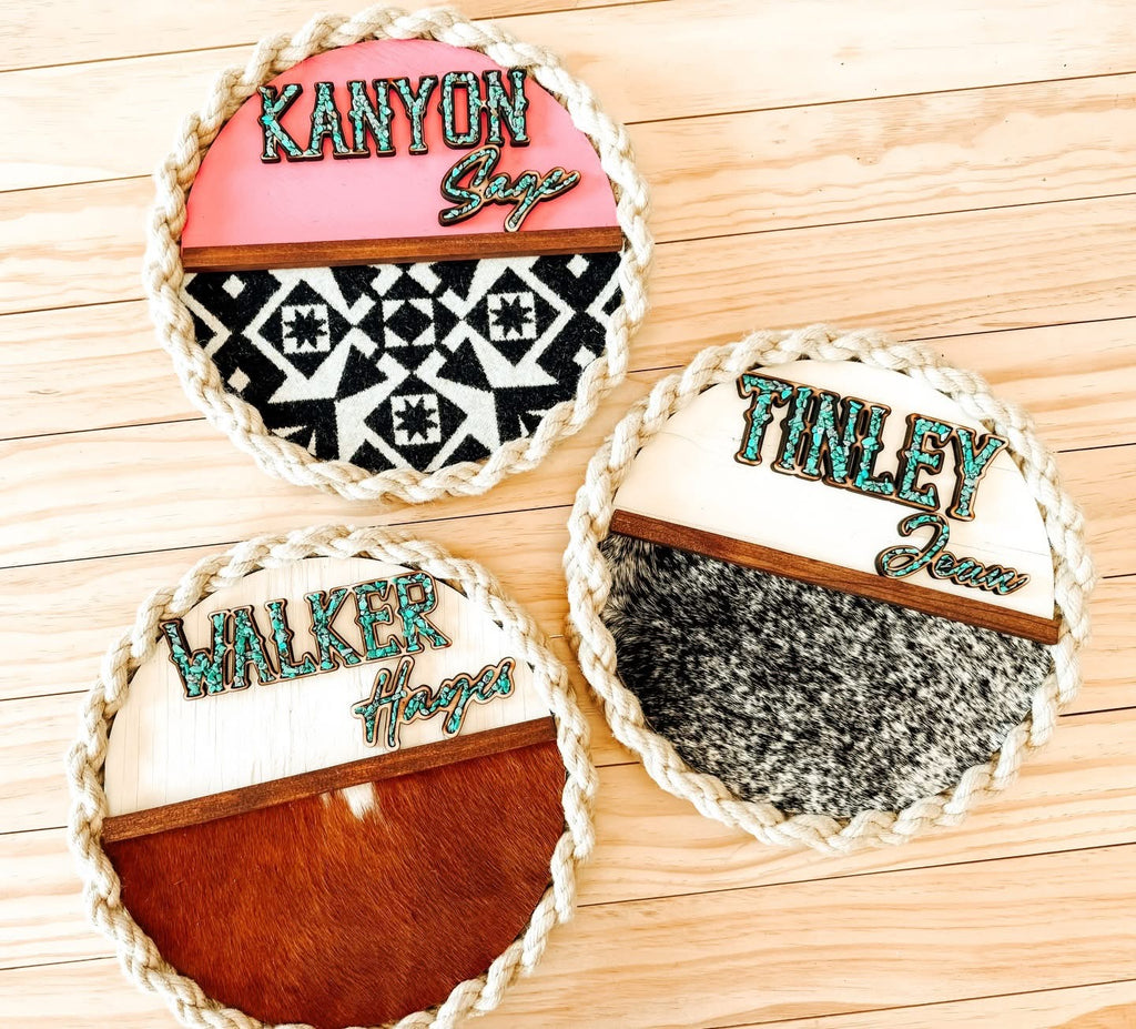 Braided Name Sign