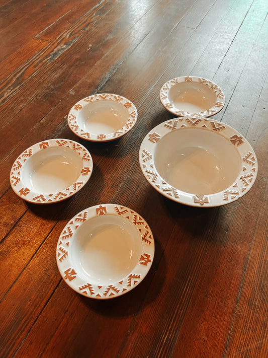 Frankoma Native Bowl Set