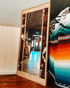 Tricolor Cowhide Mirror