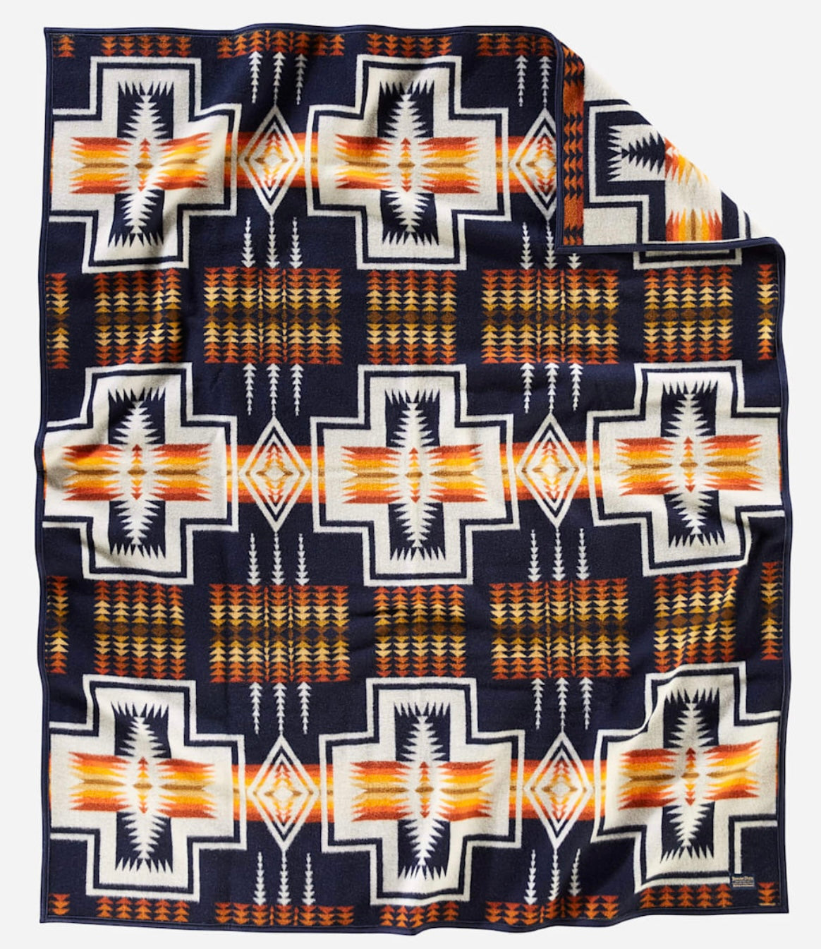 Harding Navy Twin Blanket