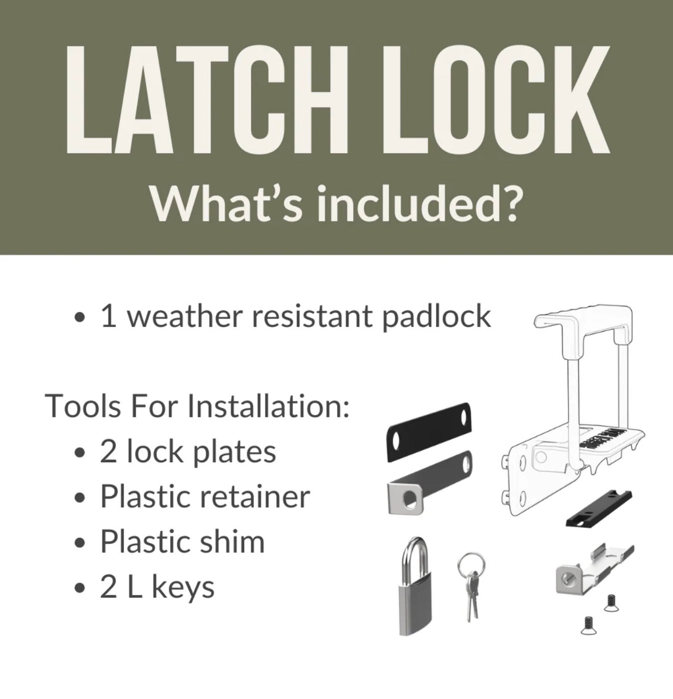 Rugged Latch Lock
