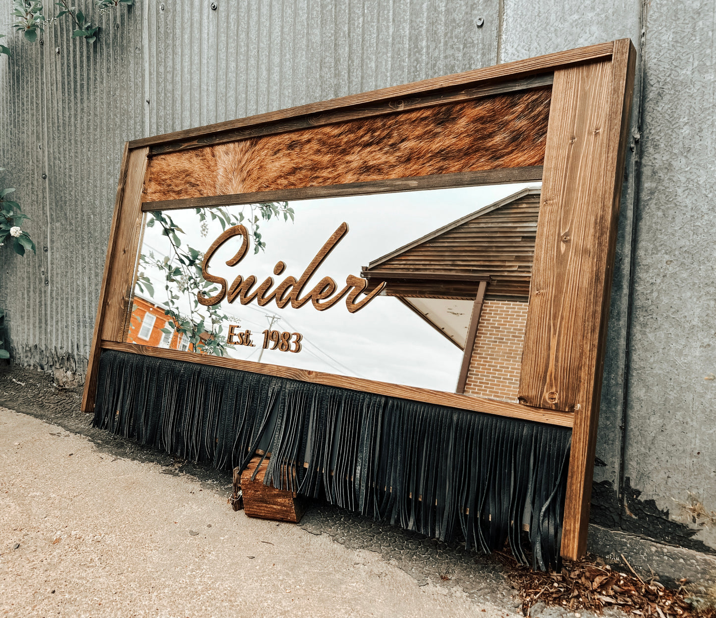 Fringed Custom Mirror