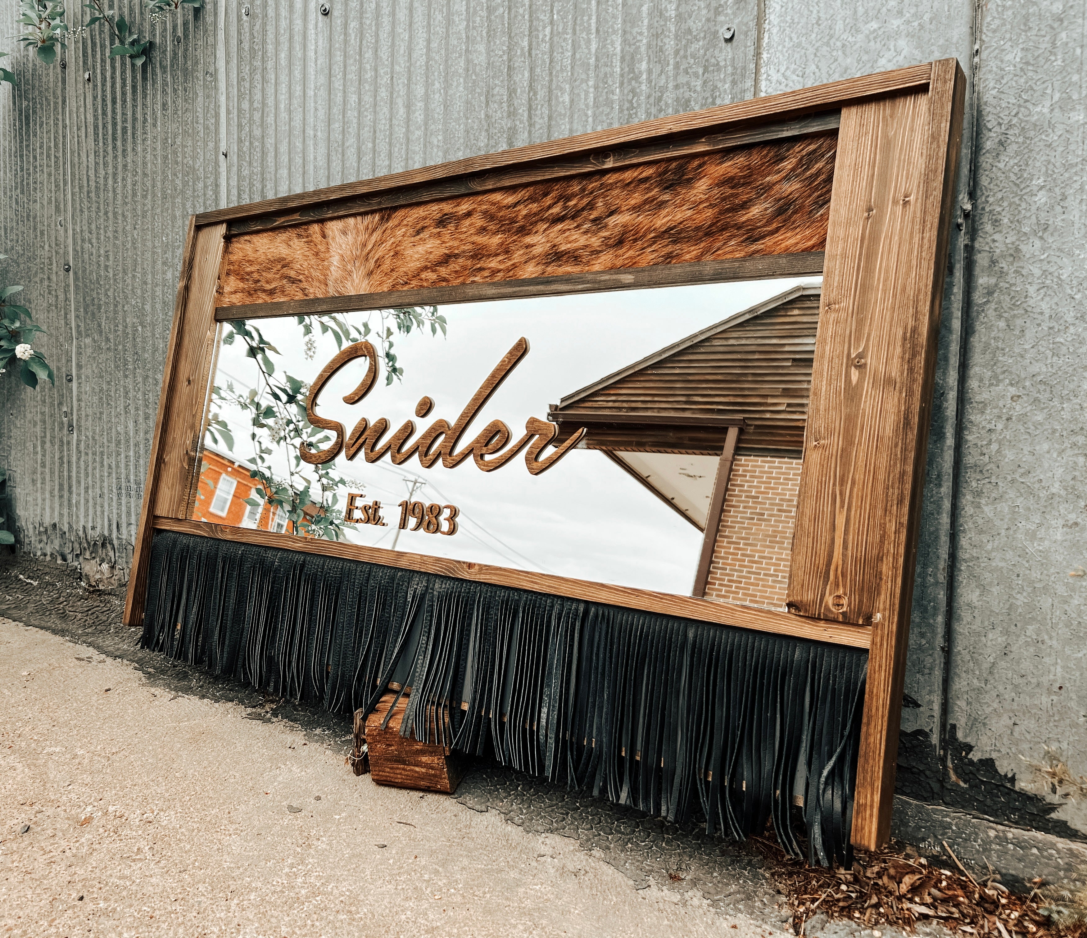 Fringed Custom Mirror
