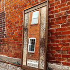 Chocolate & White Cowhide Mirror