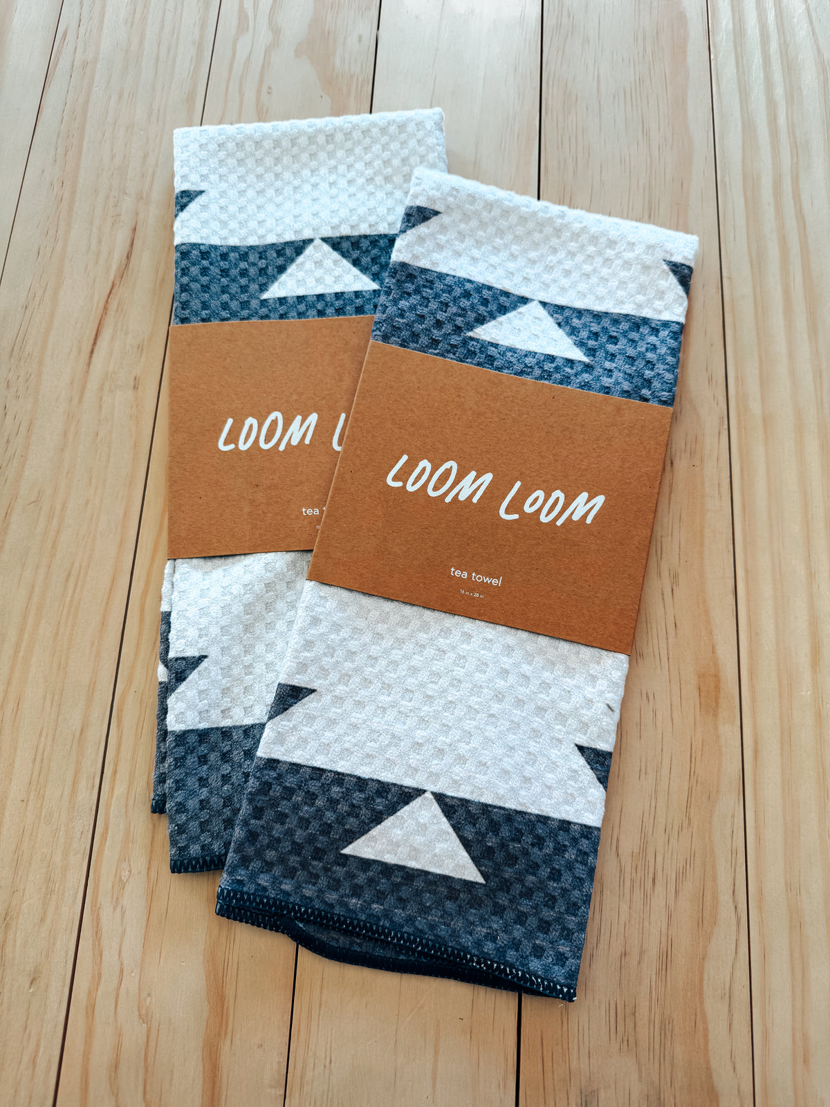 Loom Loom Slate Aztec Tea Towel