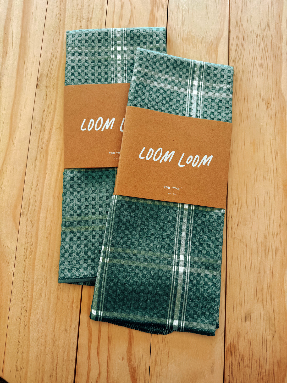 Loom Loom Hunter Plaid Tea Towel