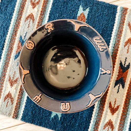 Frankoma Western Deep Serving Bowl