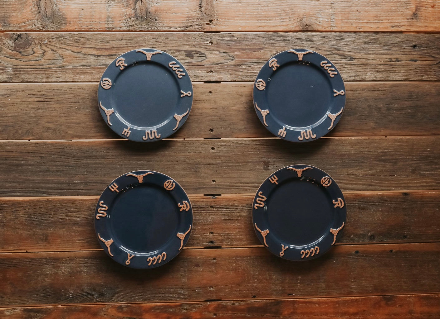 Frankoma Western Salad Plate Set